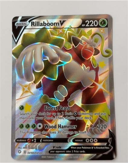 2021 Pokémon SV105 Rillaboom V — front