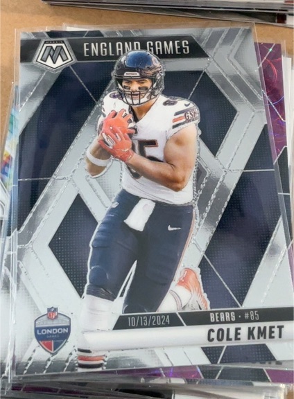 2025 Panini Mosaic #254 Cole Kmet England Games — front
