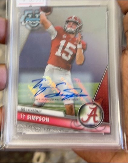 2023 Bowman Chrome University #23 Ty Simpson — front