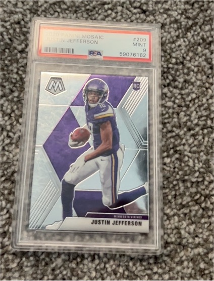 2020 Panini Mosaic #209 Justin Jefferson — front