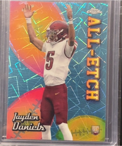 2024 Topps Chrome All-Etch #CAE-JD Jayden Daniels — front
