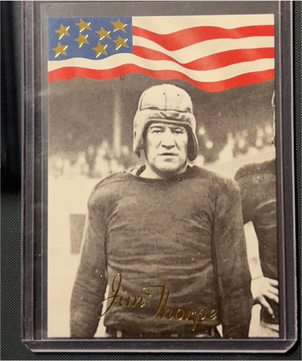 1992 All World #SG10 Jim Thorpe — front