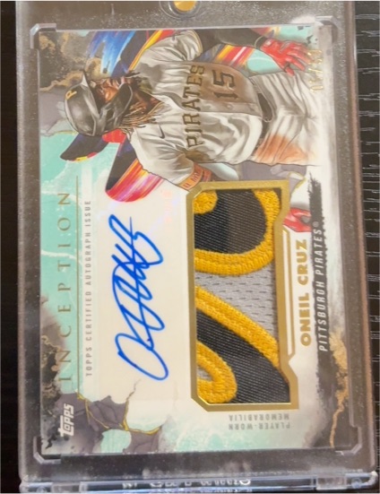 2023 Topps Inception Autograph Patch #IAP-OCR Oneil Cruz — front