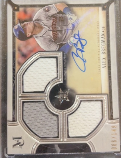 2018 Topps Museum Collection #MCA-AB Alex Bregman — front