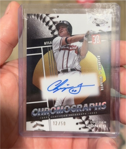 2025 Topps Chrome Chromographs #Chipper Jones — front