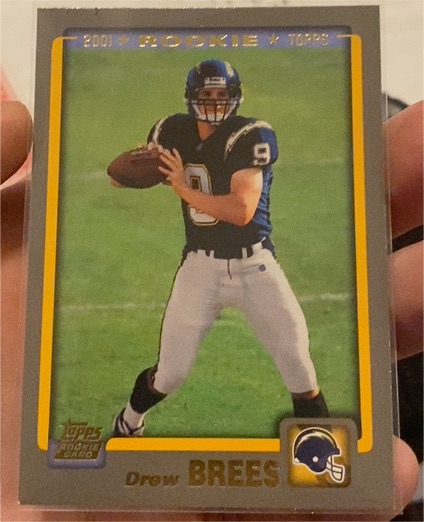 2001 Topps #328 Drew Brees Rookie Card — front