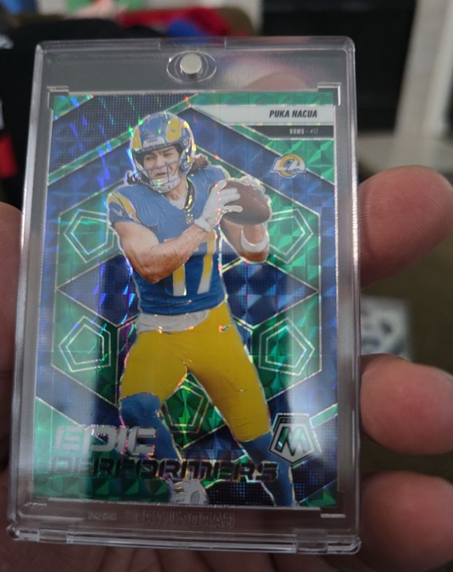 2025 Panini Mosaic Epic Performers #7 Puka Nacua — front