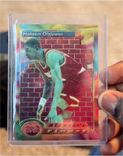 1993-94 Topps Finest #115 Hakeem Olajuwon — front