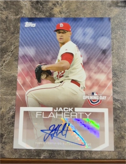 2020 Topps Opening Day #ODA-JF Jack Flaherty — front
