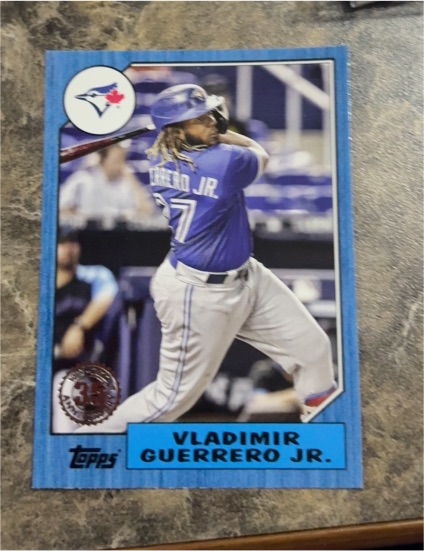 2022 Topps 1987 35th Anniversary #T87-80 Vladimir Guerrero Jr. — front