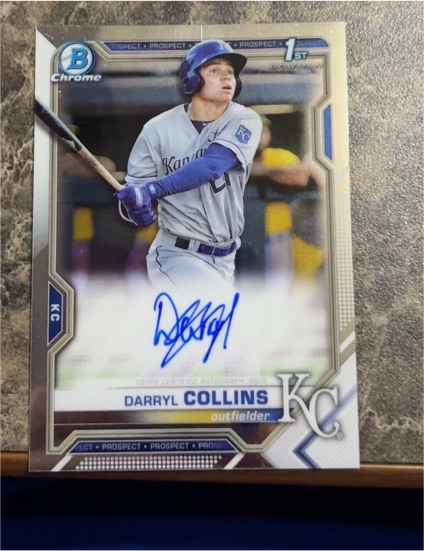 2021 Bowman Chrome #CPA-DC Darryl Collins — front