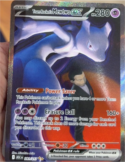 2021 Pokémon TCG Ascended Heroes #281 Team Rocket's Mewtwo EX — front