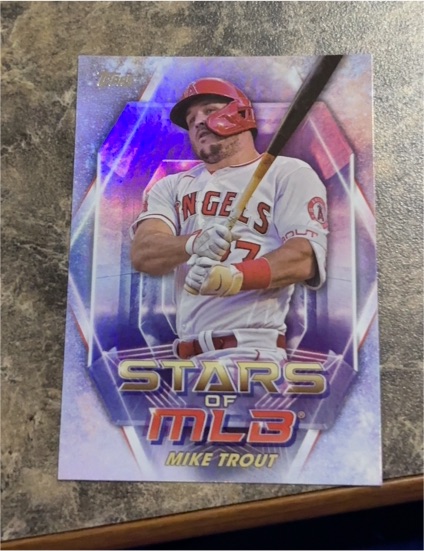 2023 Topps Series 1 Stars of MLB Chrome #SMLBC-2 Mike Trout — front