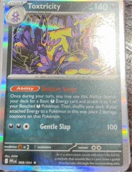 2021 Pokémon ME02: Phantasmal Flames #068 Toxtricity — front