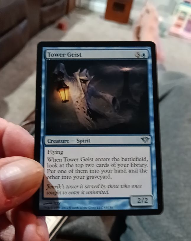 2012 Magic: The Gathering Dark Ascension #53 Tower Geist — front