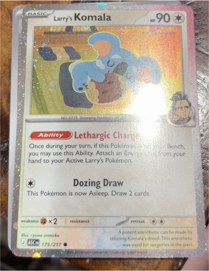2026 Pokémon Ascended Heroes #175 Larry's Komala — front