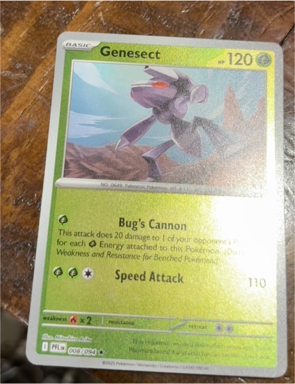 2025 Pokémon #008 Genesect — front