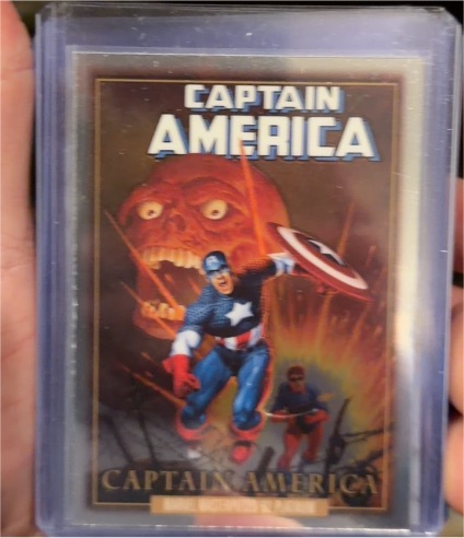 2024 Marvel Masterpieces '92 Platinum #FC-8 Captain America Fantastic Covers — front