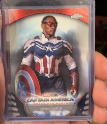 2025 Topps Chrome Marvel Studios #BNW-1 Sam Wilson Captain America — front