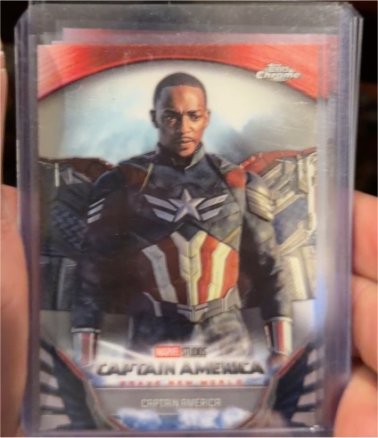 2025 Topps Chrome Marvel Studios Captain America #BNW-10 Sam Wilson — front