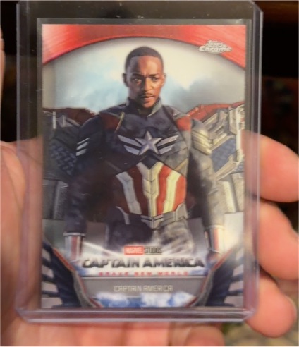 2025 Topps Chrome Marvel Studios Captain America #BNW-10 Sam Wilson — front