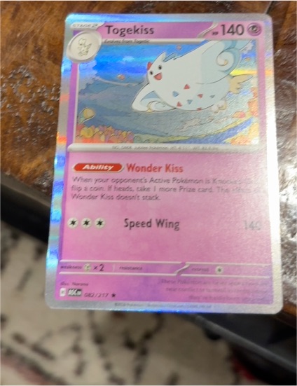 2022 Pokémon SV08: Surging Sparks #072 Togekiss — front