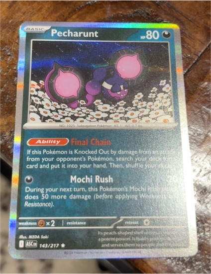 2026 Pokémon TCG Ascended Heroes #143 Pecharunt — front