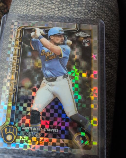 2025 Topps Chrome Update Series #USC112 Caleb Durbin Rookie Debut — front