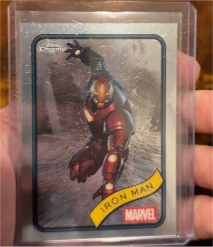 2025 Topps Chrome Marvel #1 Iron Man — front