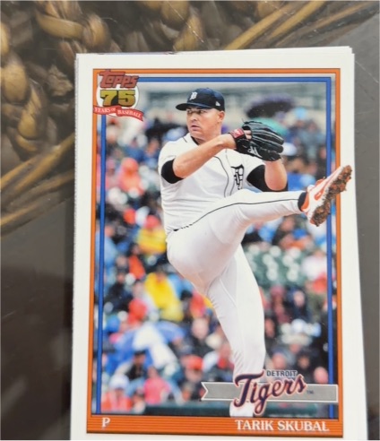 2026 Topps Series 1 1991 #T91-79 Tarik Skubal — front