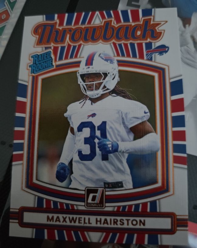 2025 Panini Donruss #7 Maxwell Hairston Rated Rookie Throwback — front