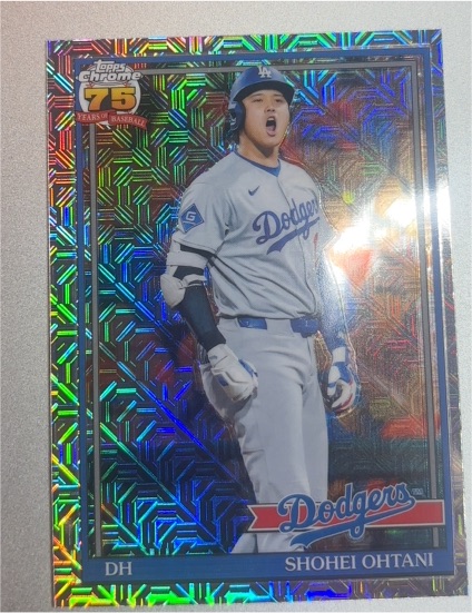 2026 Topps Chrome 75th Anniversary #91C-47 Shohei Ohtani — front