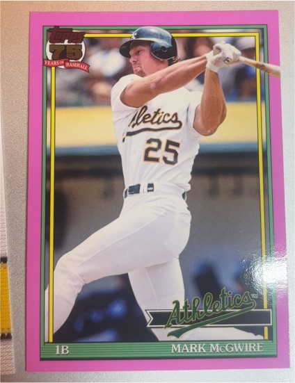 2026 Topps 75th Anniversary #T91-44 Mark McGwire — front