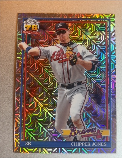 2026 Topps Series 1 Chrome Mojo Refractor #91C-12 Chipper Jones — front
