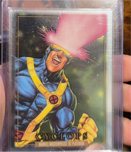 2024 SkyBox Marvel Masterpieces '92 Platinum #13 Cyclops — front