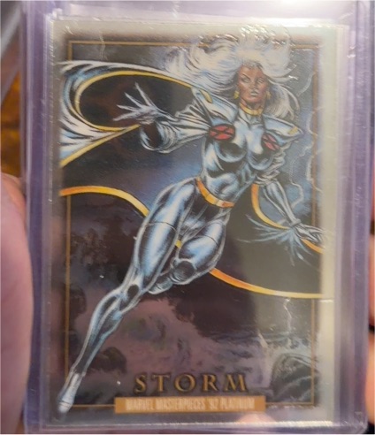 2024 Upper Deck Marvel Masterpieces '92 Platinum #86 Storm — front