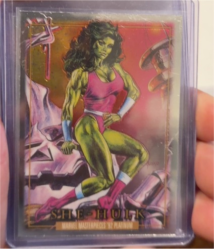 2024 Marvel Masterpieces '92 Platinum #82 She-Hulk — front