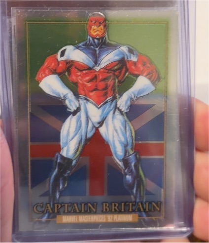 2024 Marvel Masterpieces '92 Platinum #15 Captain Britain — front