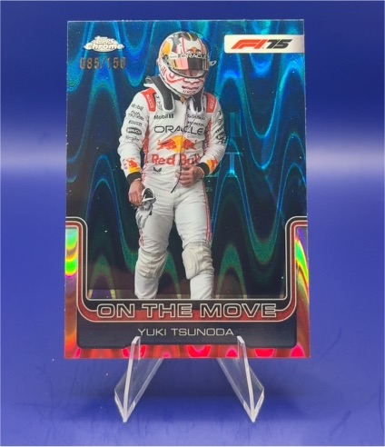 2025 Topps Chrome Formula 1 #184 Yuki Tsunoda On The Move — front