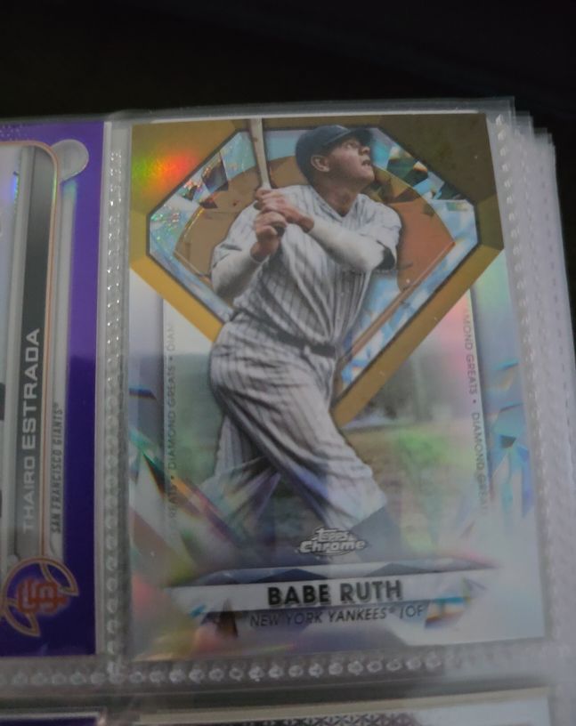 2022 Topps Chrome Update Series #DGC-19 Babe Ruth Diamond Greats — front