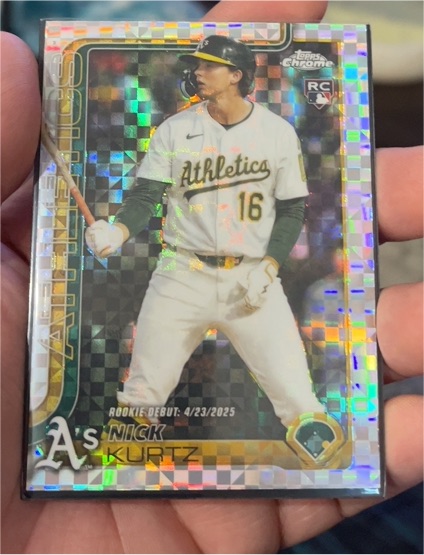 2025 Topps Chrome Update #USC180 Nick Kurtz — front