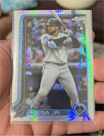 2025 Topps Chrome Update #USC4 Victor Mesa Jr. Rookie — front