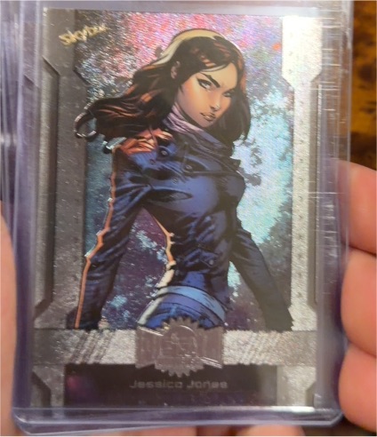 2024 Skybox Marvel Metal Universe Avengers #80 Jessica Jones — front