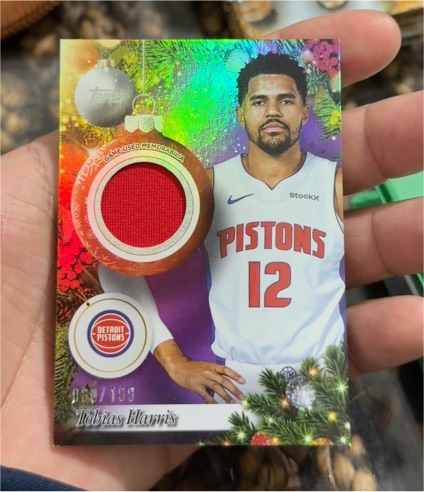 2025-26 Topps Holiday #PR-TH Tobias Harris — front