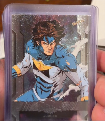 2024 Skybox Marvel Metal Universe Avengers #25 Justice — front