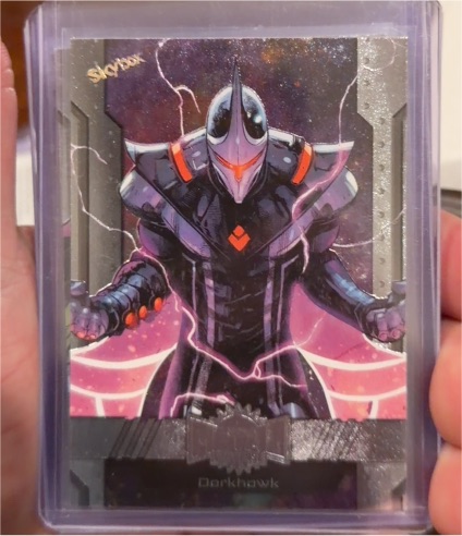 2024 Skybox Marvel Metal Universe Avengers #78 Darkhawk — front