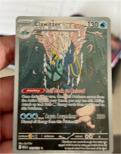 2025 Pokémon TCG #141 Clawitzer Mega Evolution Illustration Rare — front