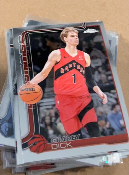 2025-26 Topps Chrome #214 Gradey Dick Toronto Raptors — front