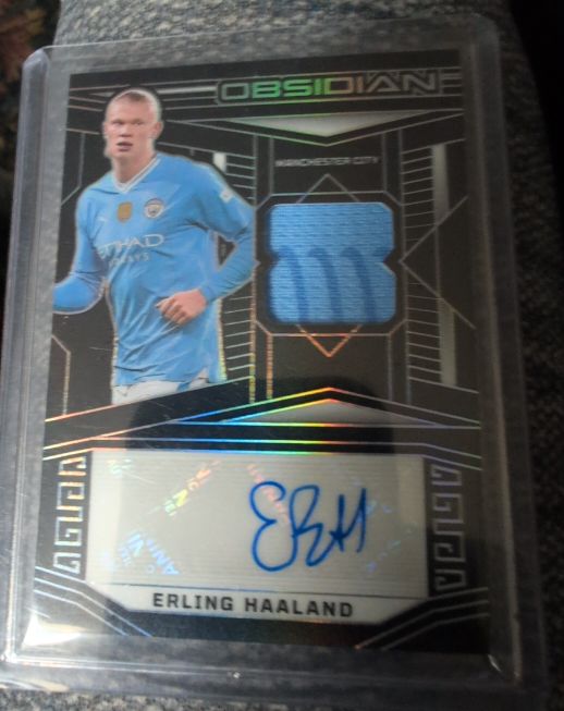 2023-24 Panini Obsidian #JA-EH Erling Haaland — front