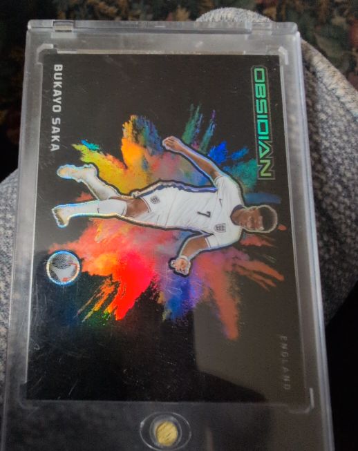 2021 Panini Obsidian Bukayo Saka Color Blast — front